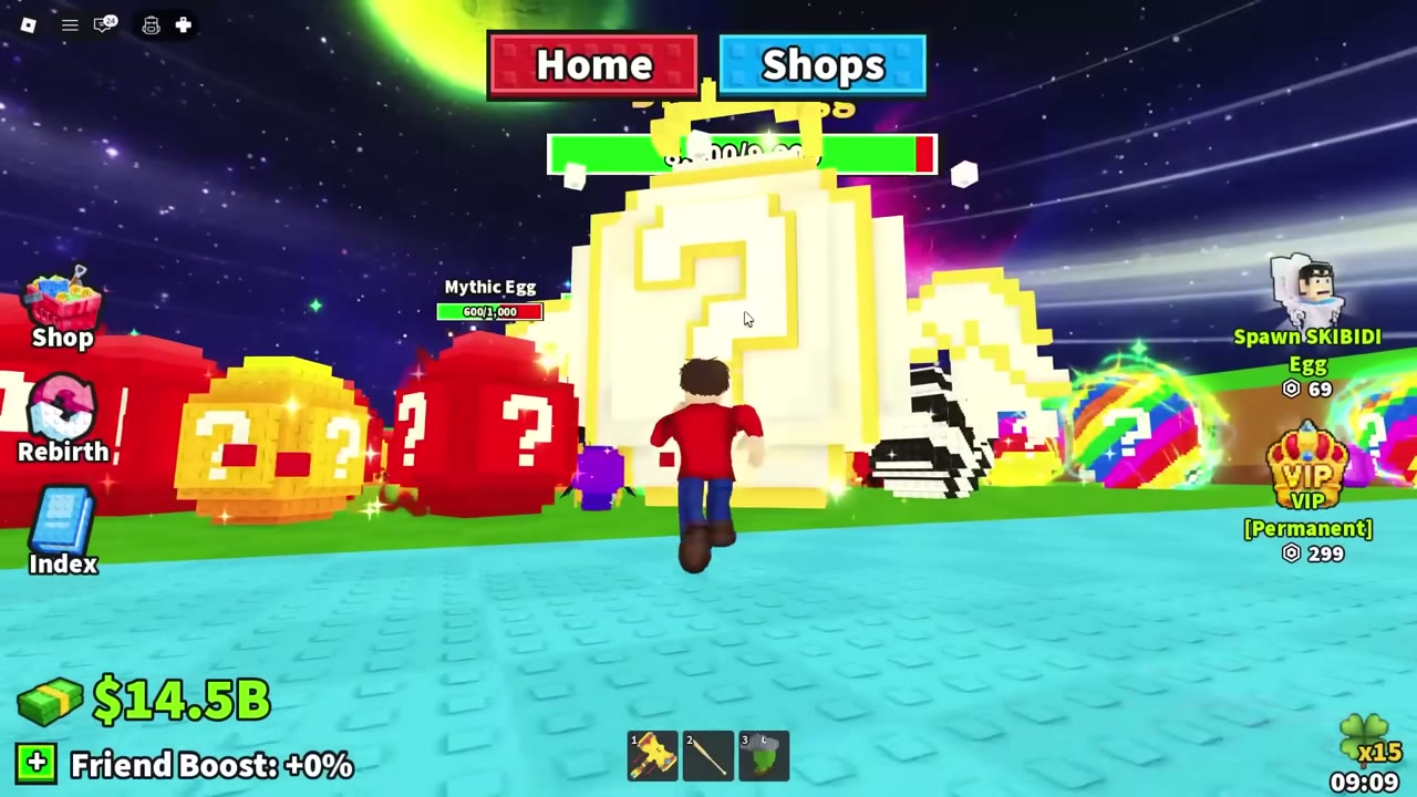 Gameplay showing a large Divine egg in the field